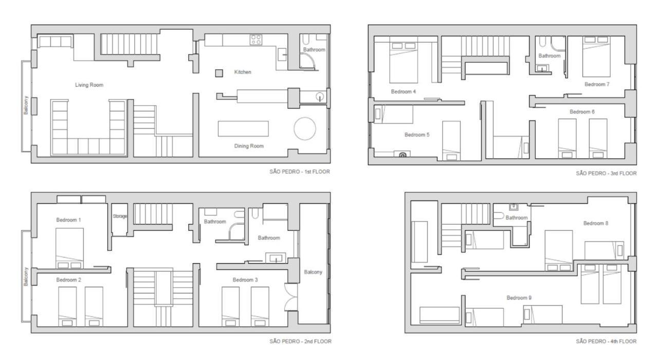 Sao Pedro 30 Guests Apartment Lisboa Eksteriør bilde